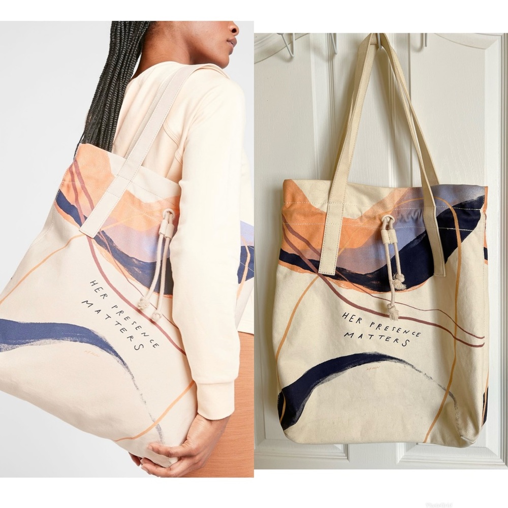 ATHLETA women’s artist series tote by Morgan Harper Nichols